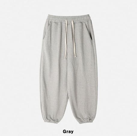 Dion sheepskin wide jogger pants