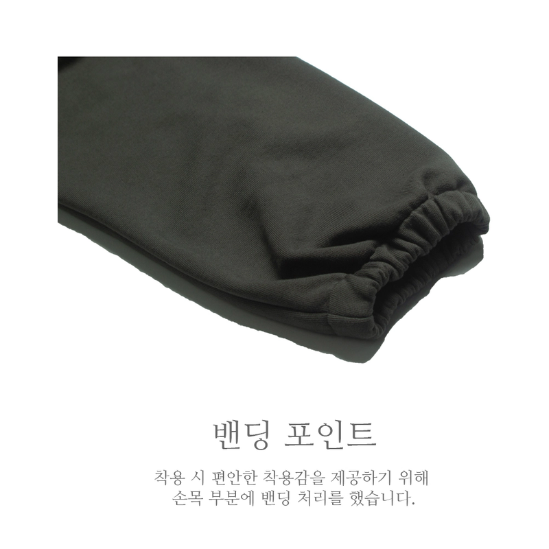 'Shh!' OVER-FIT HOODY_KHAKI CHARCOAL