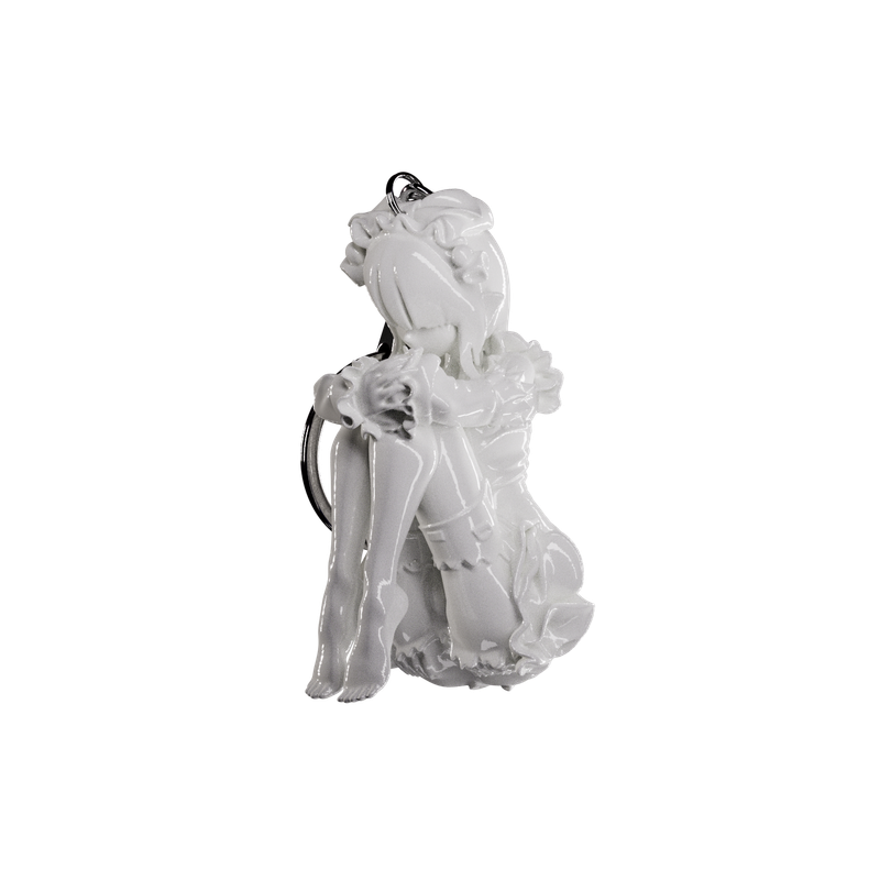 KUROKAMI MOTEL(クロカミモーテル)の「Sil Keychain - White(Toys/Key Holders)」