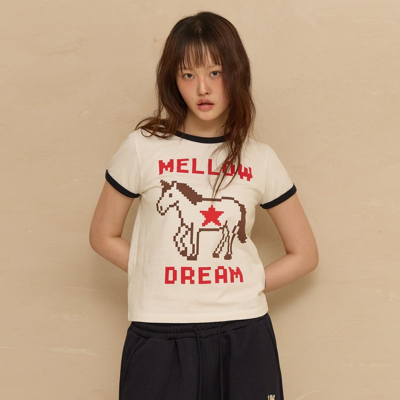WaiKei(ワイケイ)の「MELLOW DREAM Unicorn Ringer Half Sleeve T-shirt(Tops)」