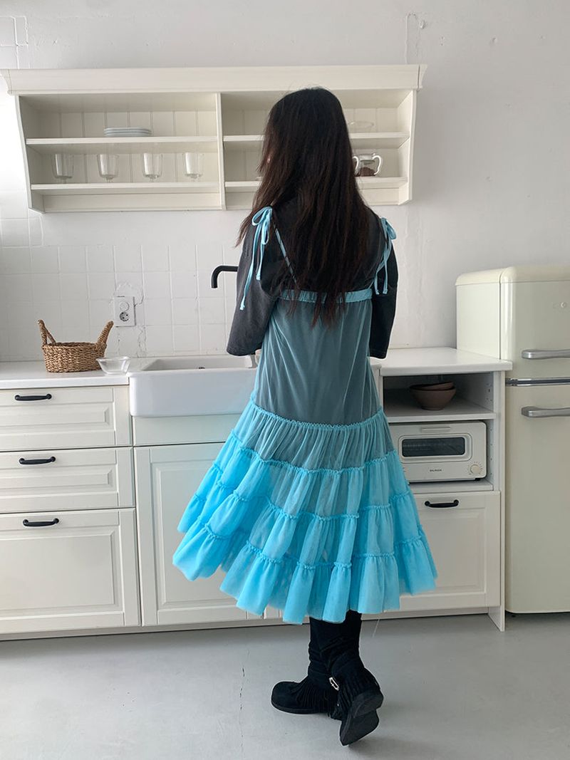 CANCAN LAYERED SKIRT DRESS (3C)