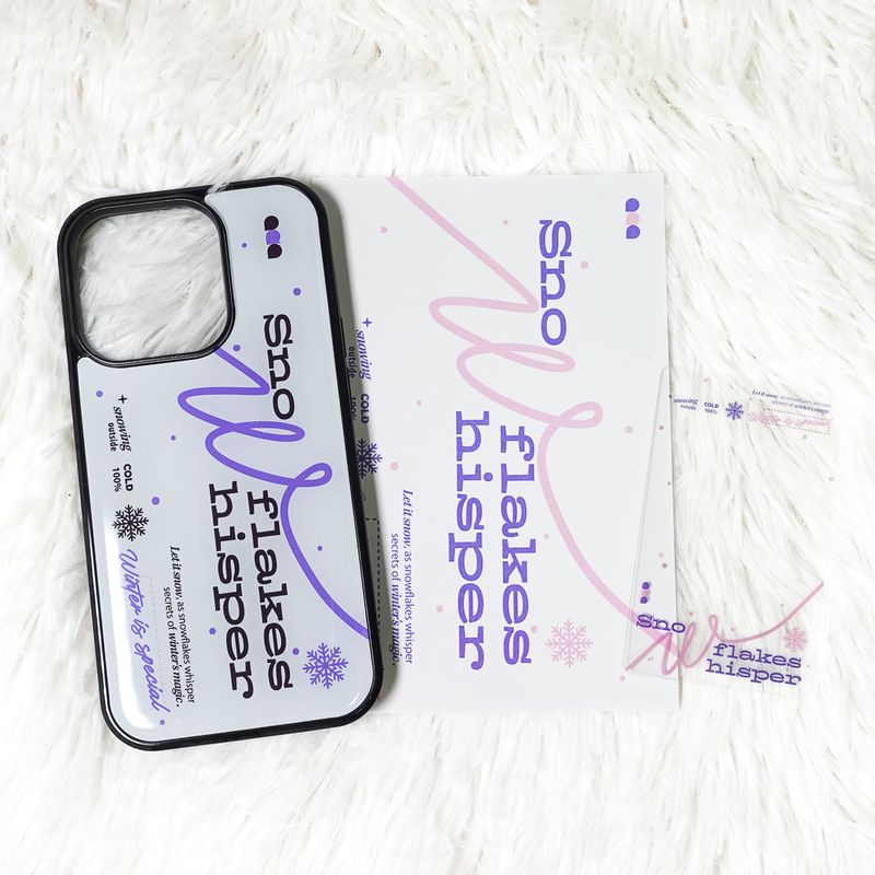 【MADE】Snow epoxy phone case(2 colors)