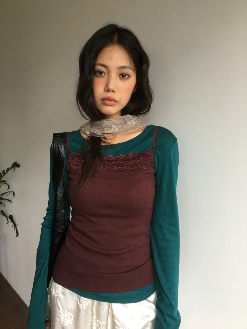 Reverse Rose Skirt (2color)