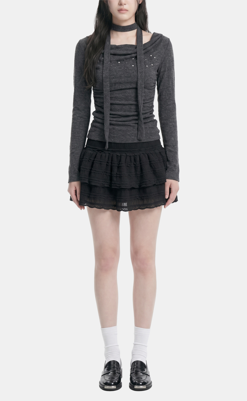Sena Draped Scarf Top