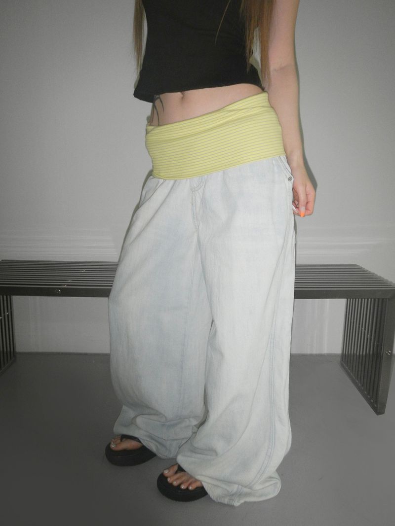 THEAIRTOWN(ザエアータウン)の「summer banding denim pt(2 color) (Pants)」