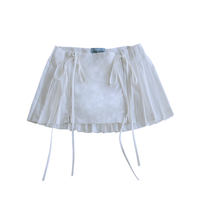 LITALMUTE(リタルミュート)の「ribbon zipskirt/リボンジップスカート(Skirts)」