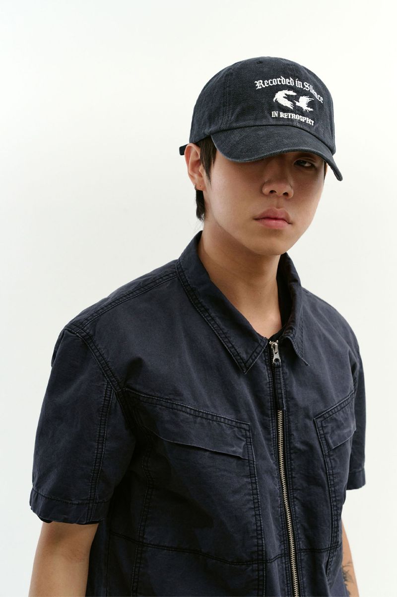 Washed Crows Cap (Washed Black)