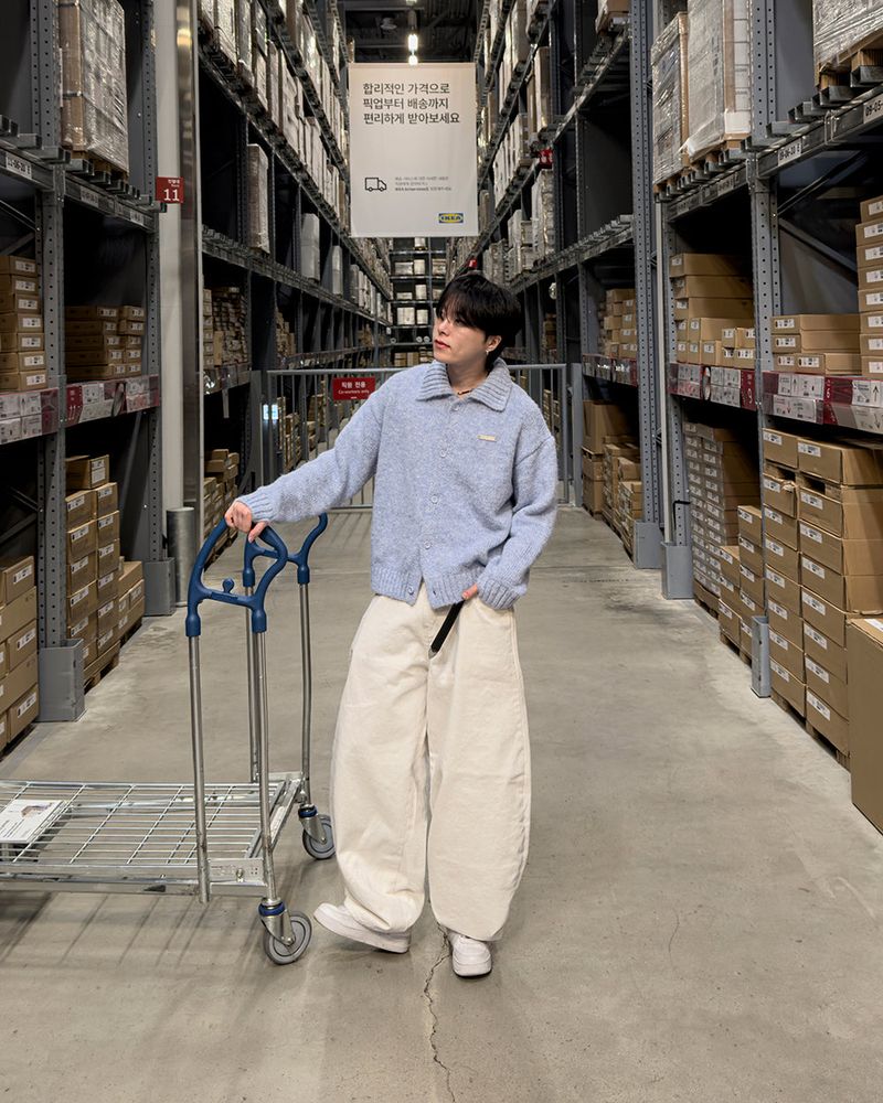 Nevis Cotton Wide Curved Pants