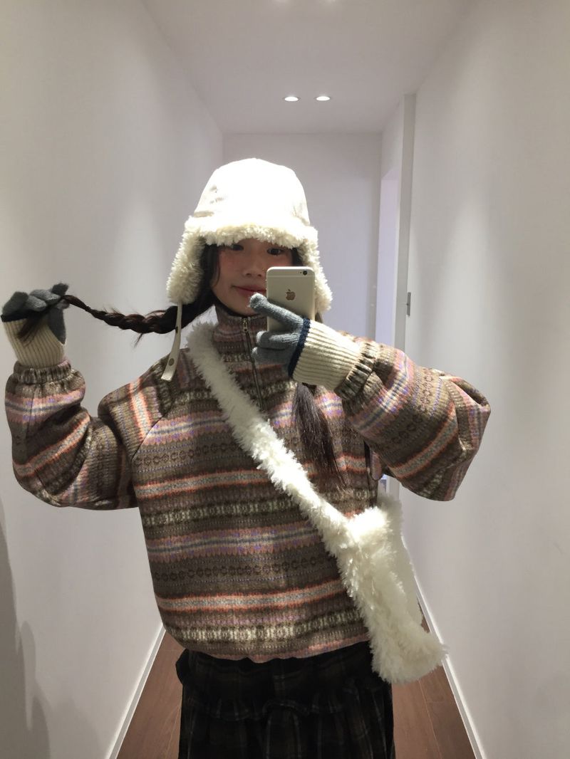 Reversible Boucle Trapper Hat (2 Colors)