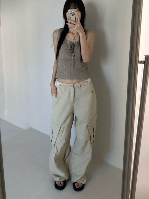 Draw cargo pants (2 colors)