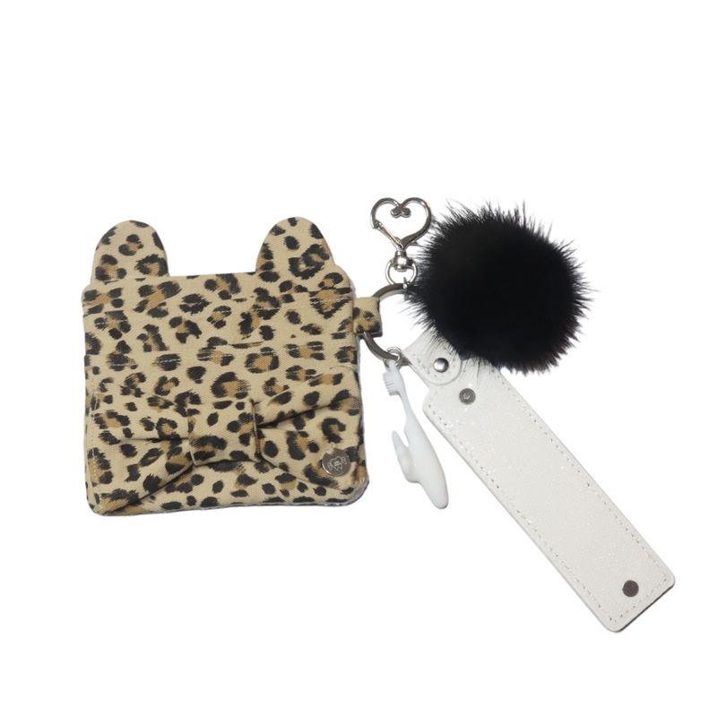 Brush Girl Leopard Wallet (BROWN BEAR)