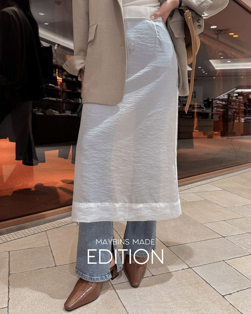 【MADE】See-through long skirt
