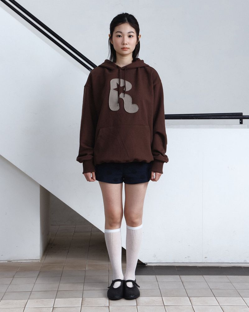 Applique Knee Patch Hoodie