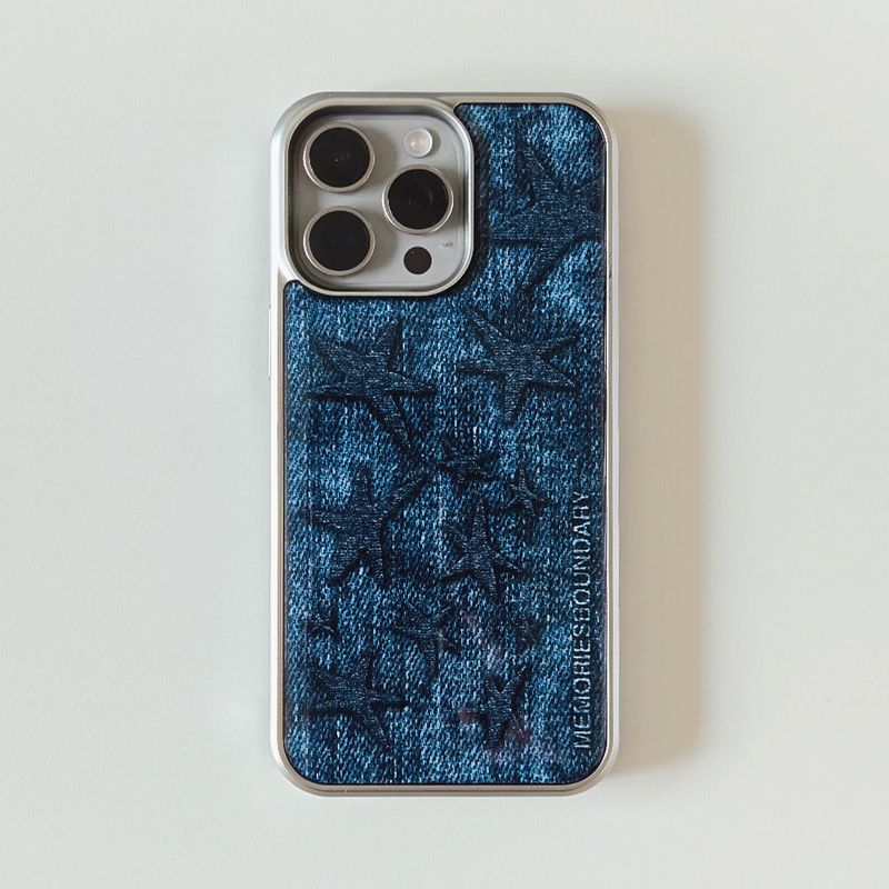 MEMORIESBOUNDARY（メモリーズバウンダリー）の「Broadstar Jeans Case (SV_Blue)（Smartphone Accessories）」