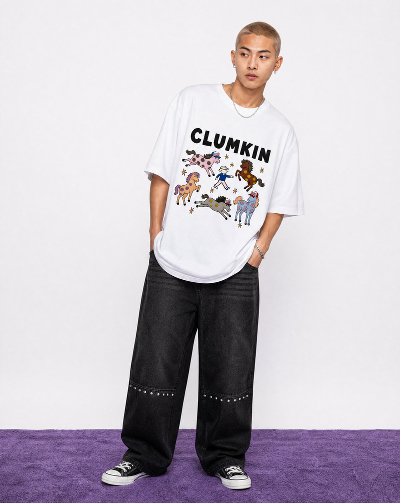 クレイジーホースグラフィックTシャツ (WHITE)