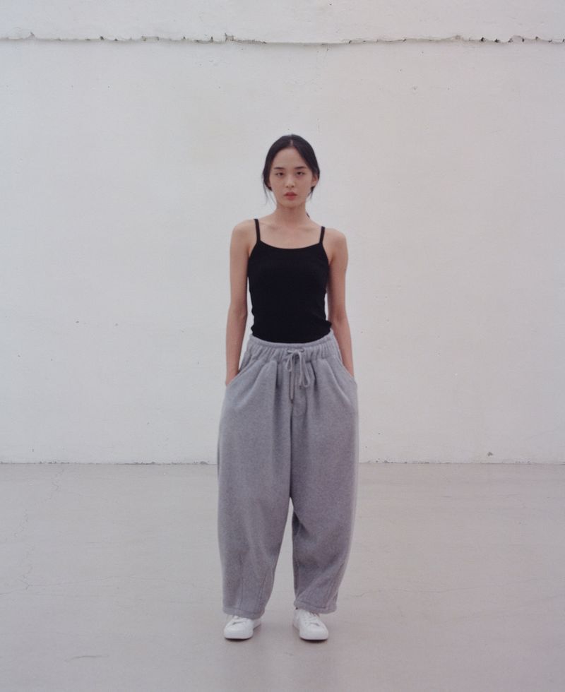 WARM-FLEECE BALLOON PANTS (Gray)