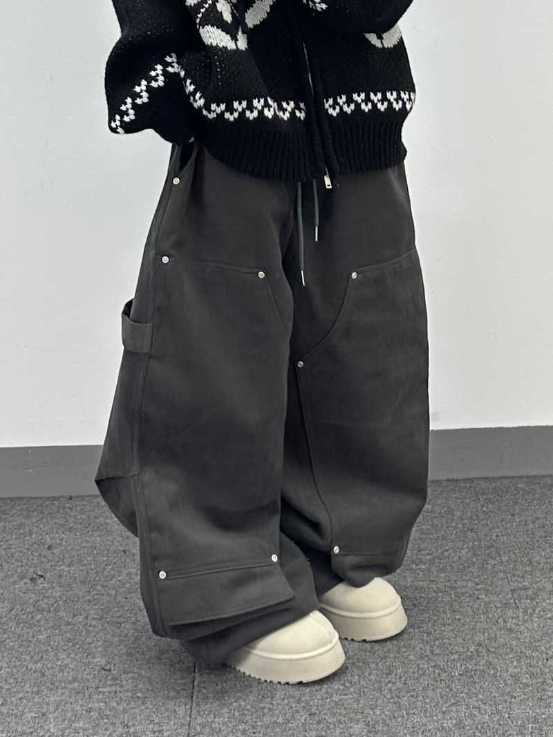 peach double-knee big work pants