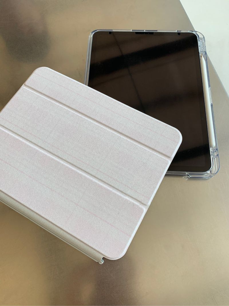 [MADE]ピンクチェック iPadケース