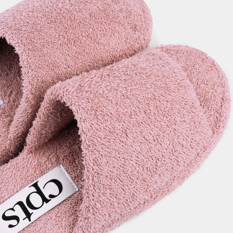 HODGEHOG TOWELING SLIDES_PINK