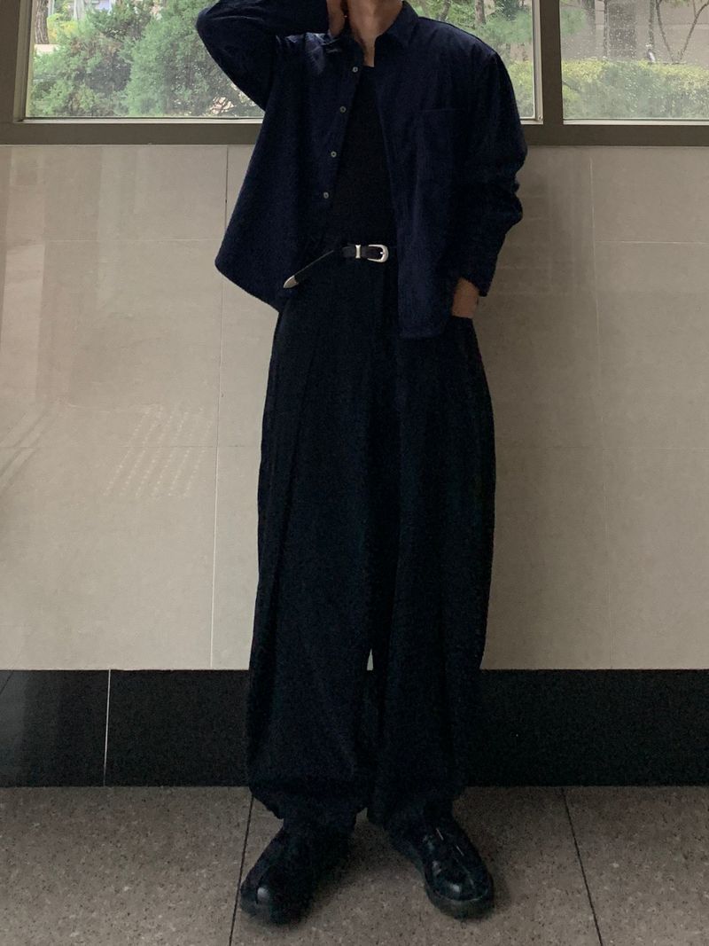 Mensfloor（メンズフロア）の「Pier Crop Corduroy Shirt（Tops）」