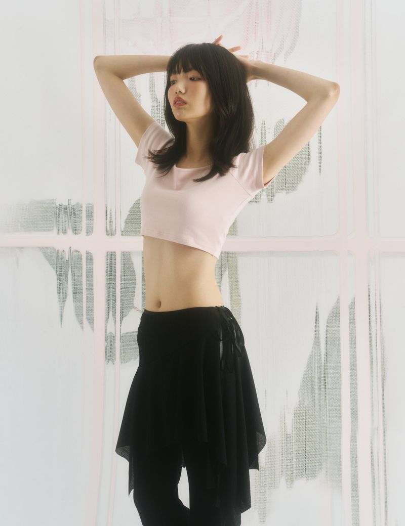 Raglan Crop Top (PINK)