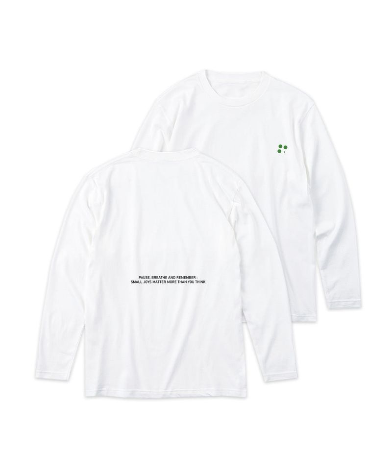 サークル トゥ クローバー ベーシックロゴ ロングスリーブTシャツ_[ホワイト]