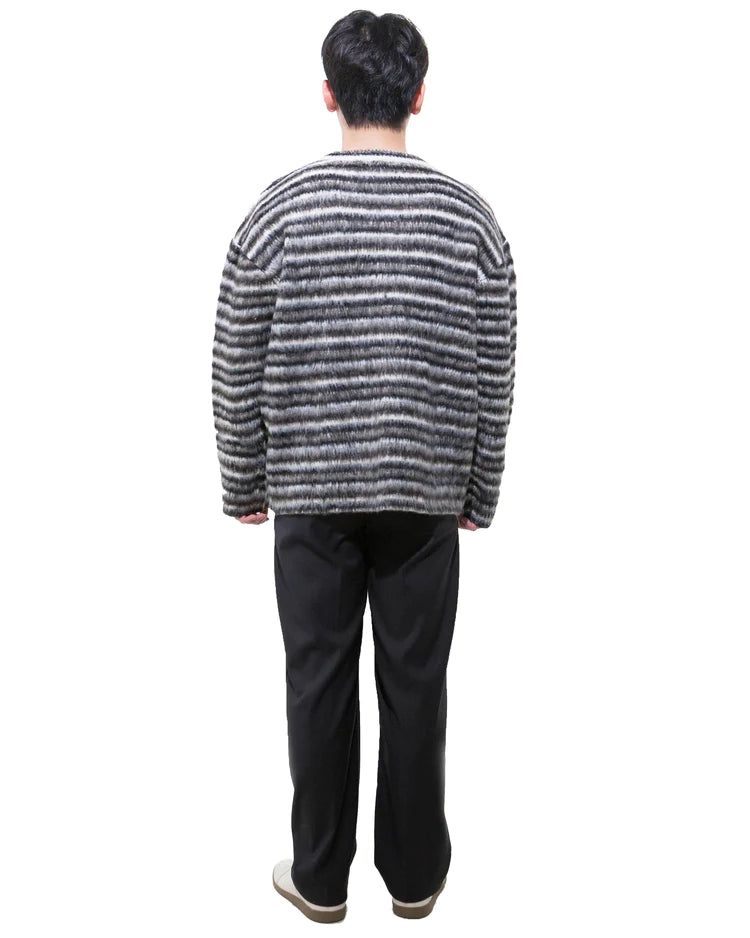 モヘアラウンドニット-BLACK (送料込)- WooStore