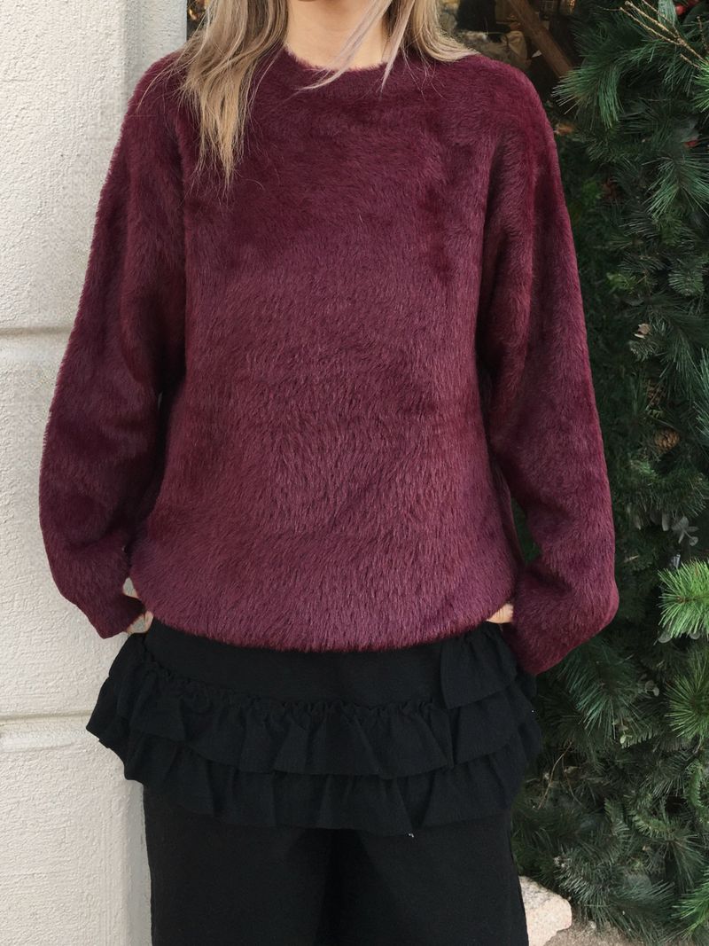 [Year-End Look Recommendation] Point Fingerhole Angora Fur Knit (4c)