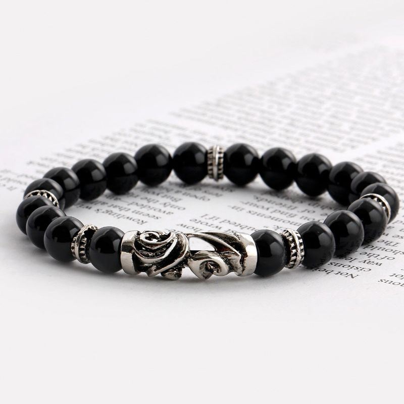 SVB-1011 Geometric Onyx Natural Stone Bracelet
