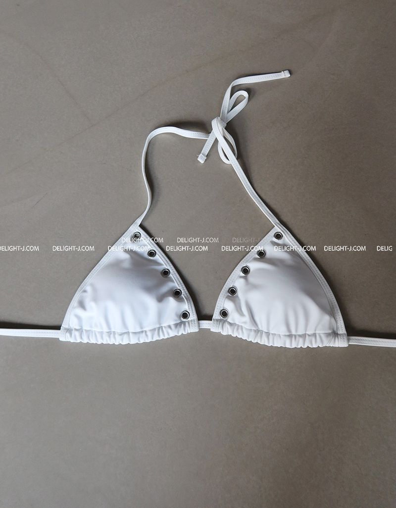Punching eyelet strap bikini