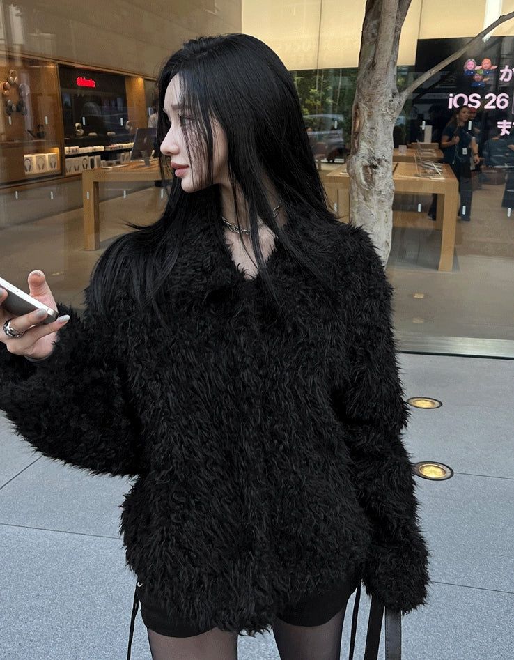 Bambi Fluffy Fur Jacket