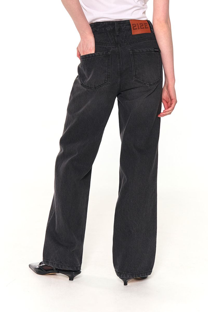 BASIC WIDE DENIM PANTS (GRAY)