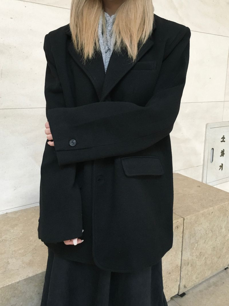 Blanc Winter Overfit Blazer (3c)