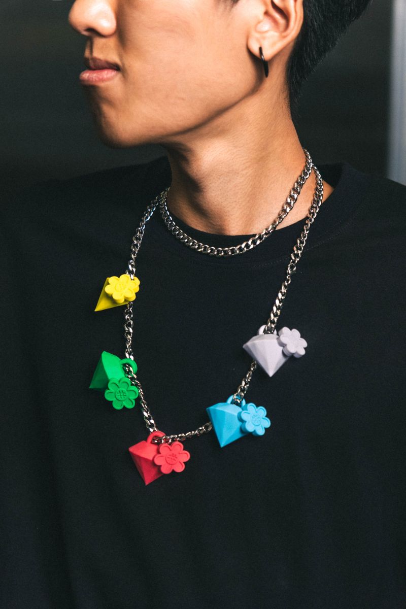 “DIAMOND BLOOM" Necklace | Flame