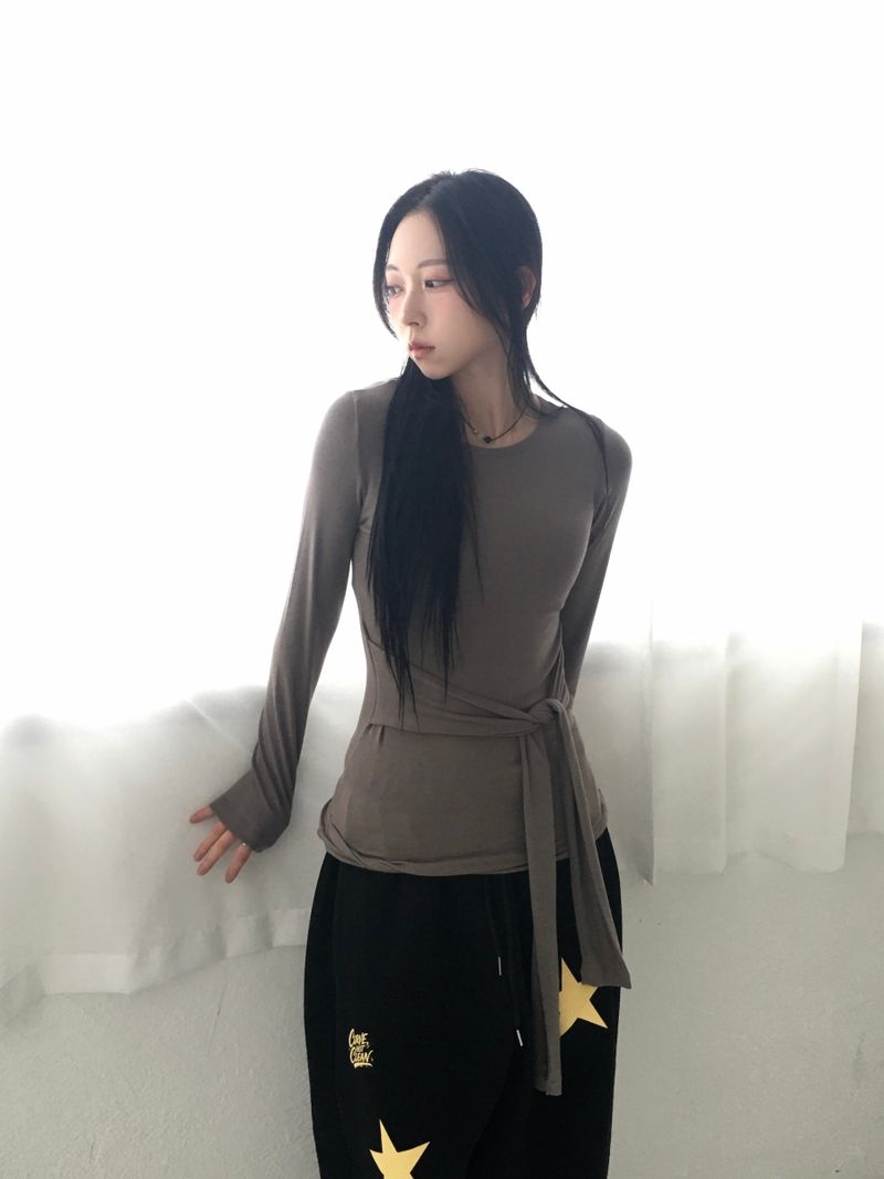 Glam Layering Tie Long Sleeve (4c)