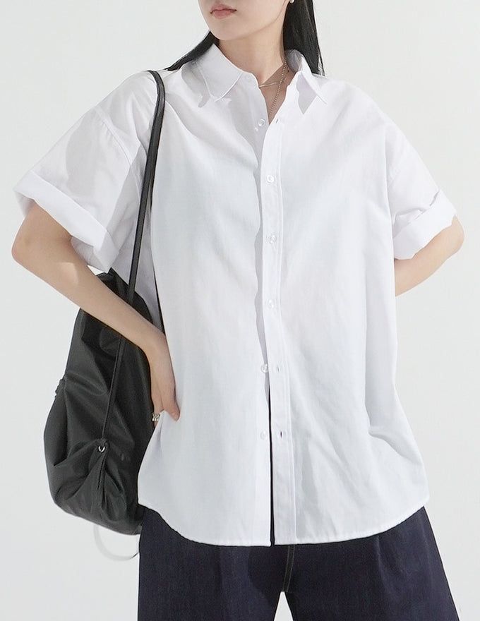 KIXI（キッシー）の「Basic Oxford Overfit Shirt（Tops）」