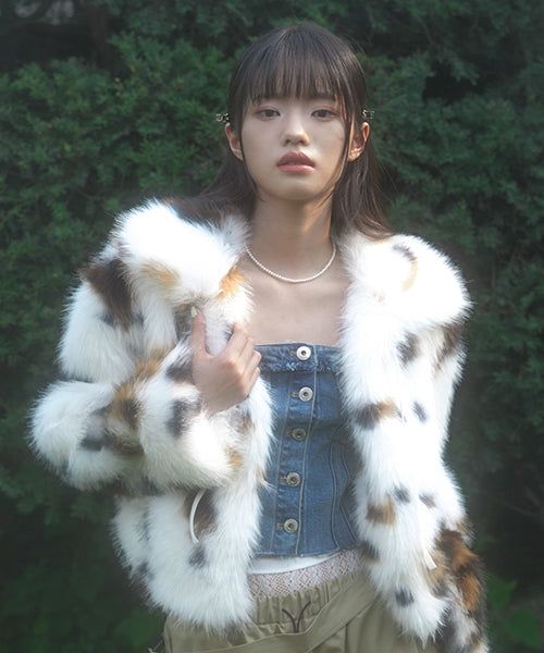 ZIZEMUSEUM（ジゼミュージアム）の「MIXED CAT FUR JACKET (WHITE)（Jackets/Outerwear）」