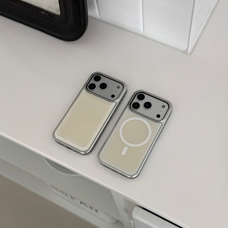 yellow silver bumper case