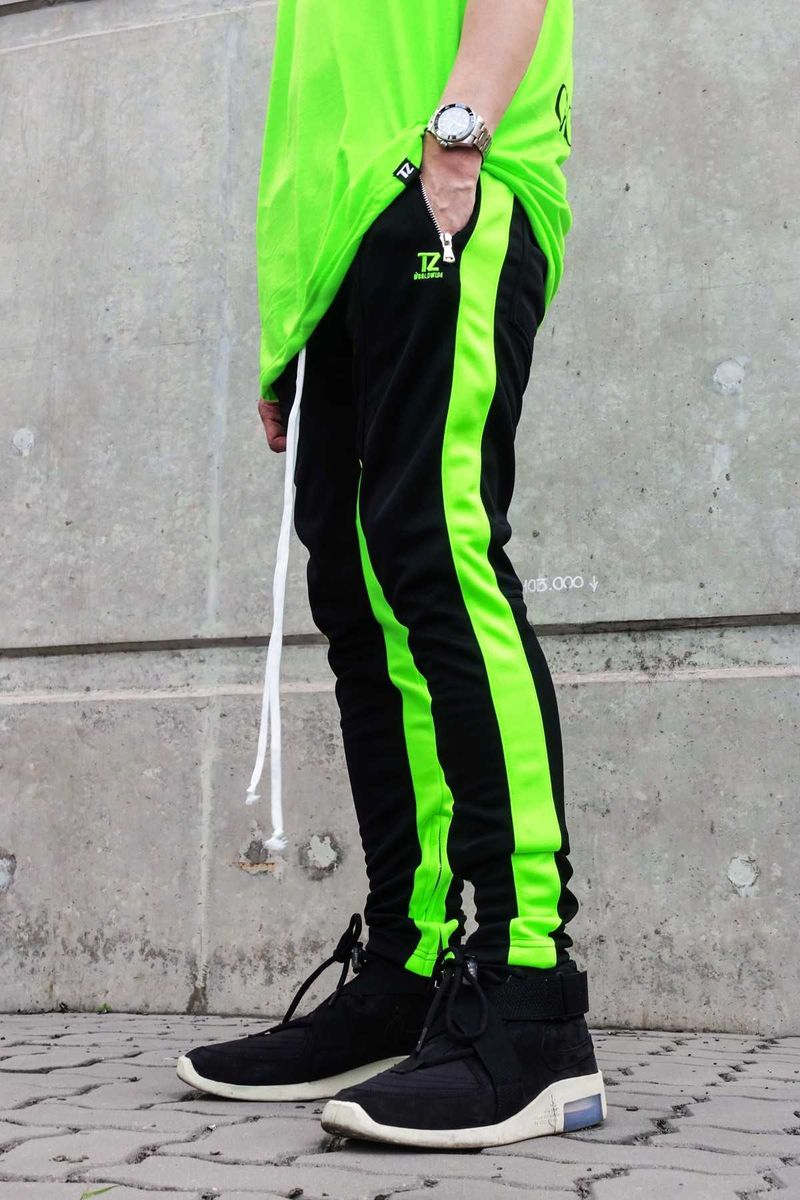 TZ TRACK PANTS Neon (Black/Green)