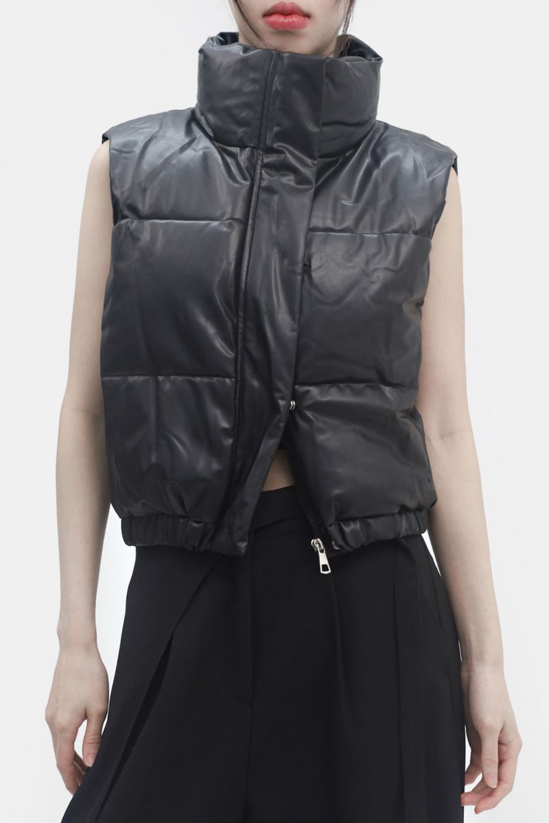 Linian Leather Padded Vest