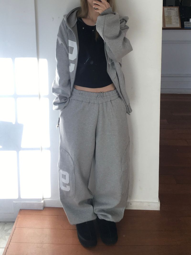 [SET] 99 Round Sweat Hoodie (3c)