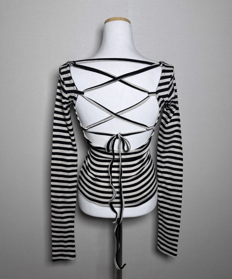 Backless Striped Top (2colors)