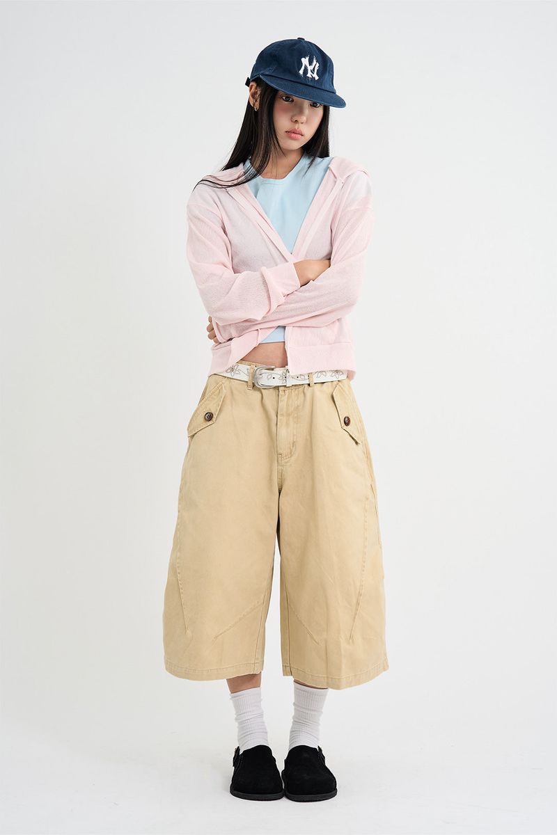 Sheer Summer Hood Zip-Up