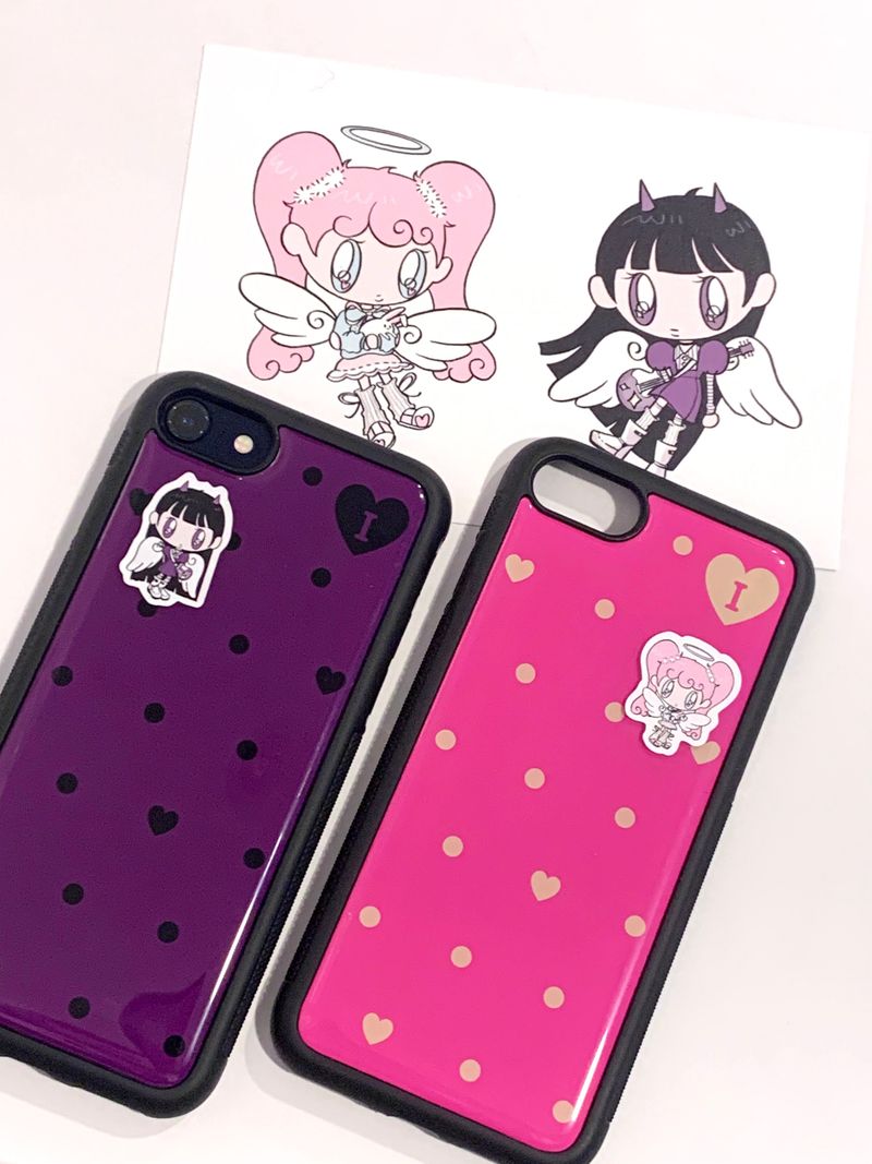 dot epoxy case - purple