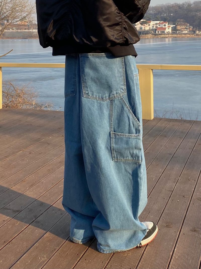Citi Carpenter Balloon Denim Pants 2C