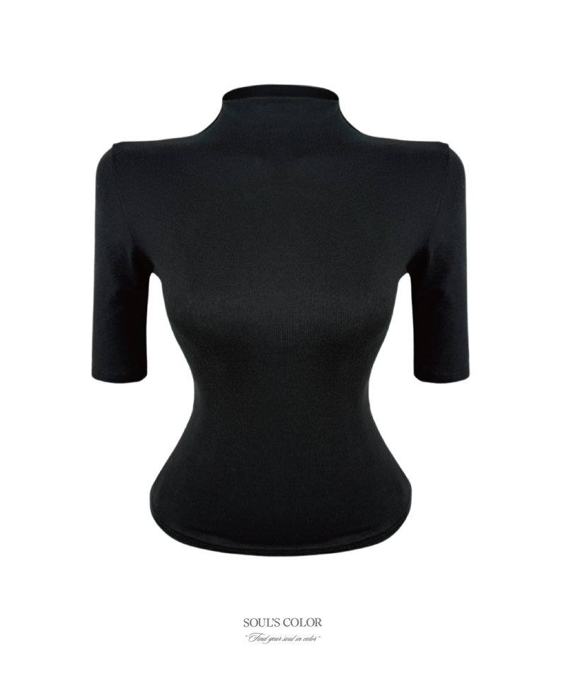 SOUL'S COLOR（ソウルズカラー）の「Selena Slim Half Neck Top（Tops）」