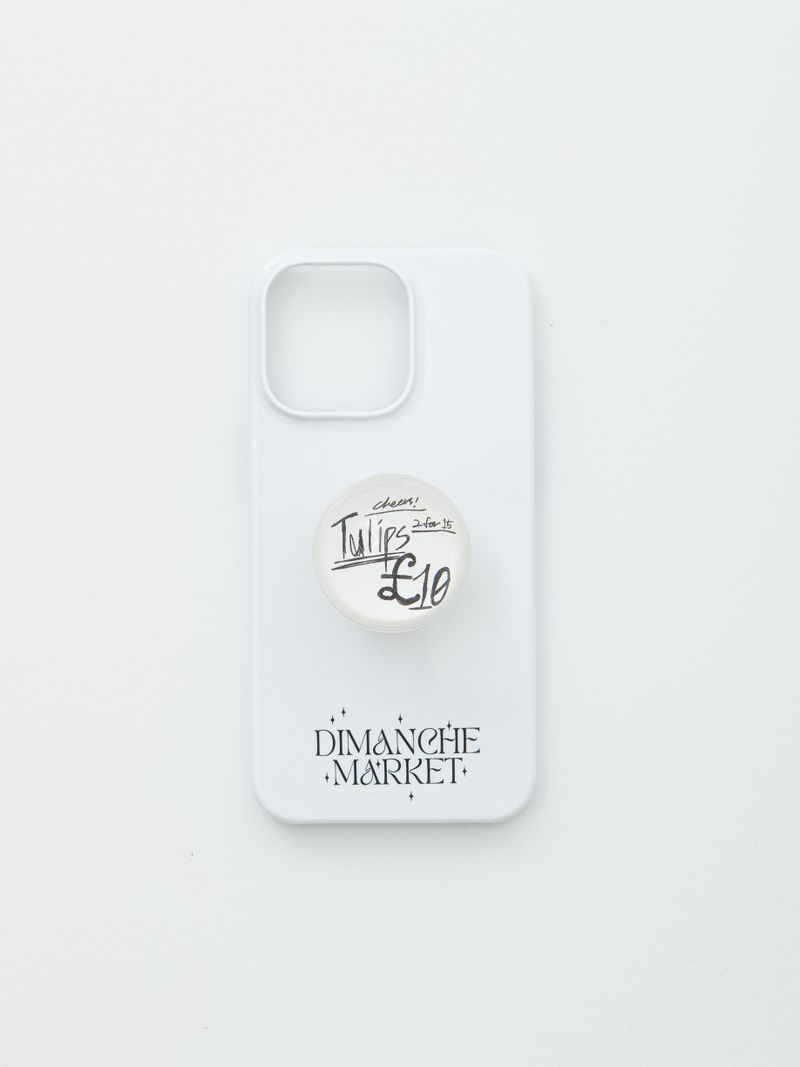 WHITE DIMANCHE LOGO CASE