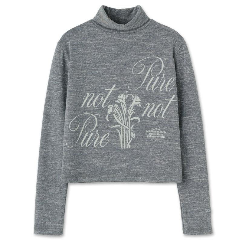 VISUAL COLLECTOR（ビジュアルコレクター）の「Not pure artwork turtleneck [Light gray]（Tops）」