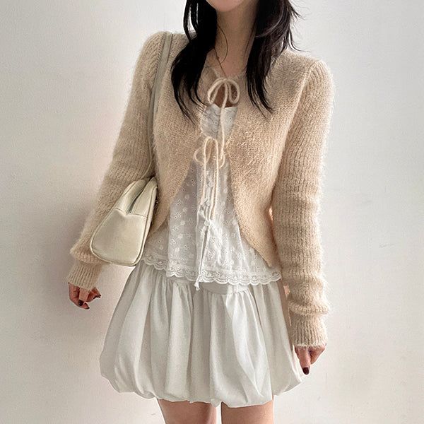 Taven Shirring Balloon Miniskirt