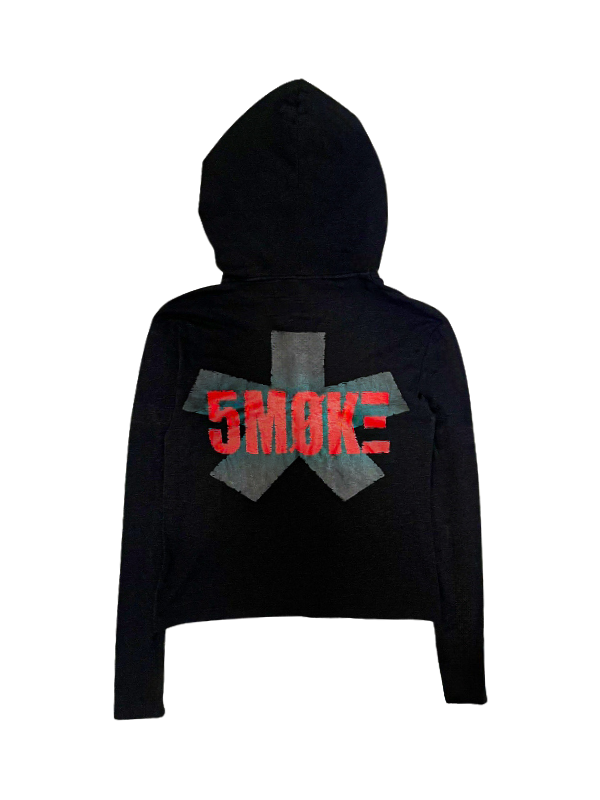SMOKEASTAR(スモークアスター)の「5M0KE Hooded Long-Sleeve (BLACK)(Tops)」